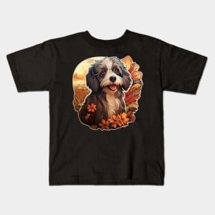 Havanese Dog Flower Kids T-Shirt